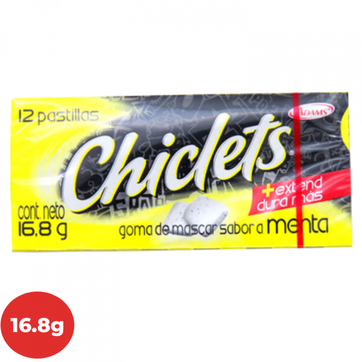 Goma de mascar ADAMS Menta Cajita 16.8g