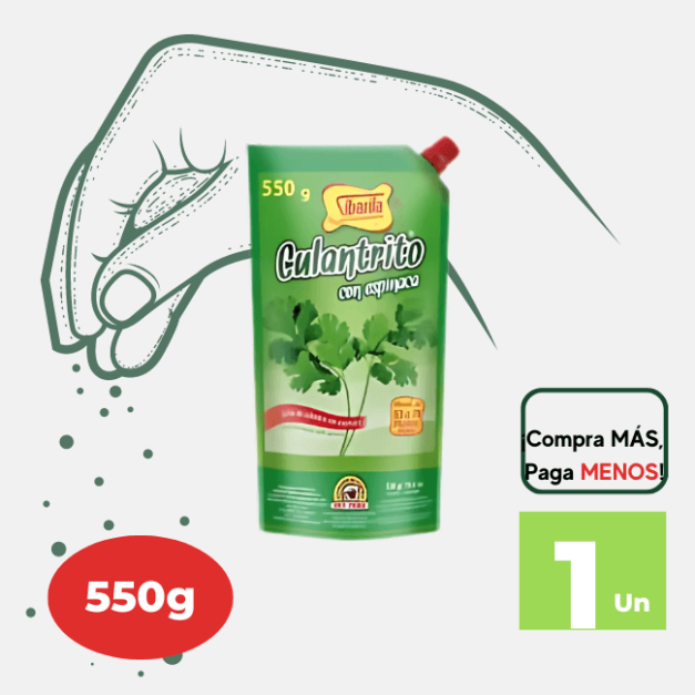 Culantrito SIBARITA con  Espinaca 550g.