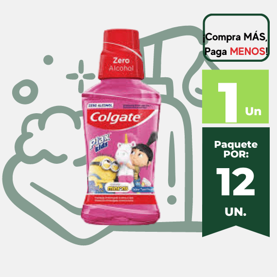 Enjuague Bucal COLGATE Plax Kids Minions 250ml