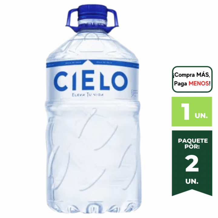 Agua Sin Gas CIELO Botella 7L.