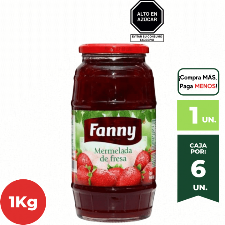 Mermelada de Fresa FANNY Barril 900g.