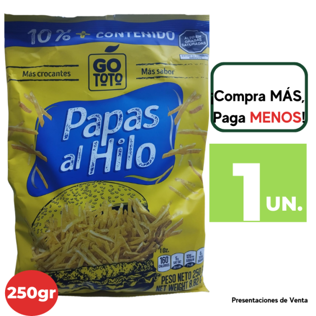 PAPAS AL HILO GOTOTO BOLSA 250G.