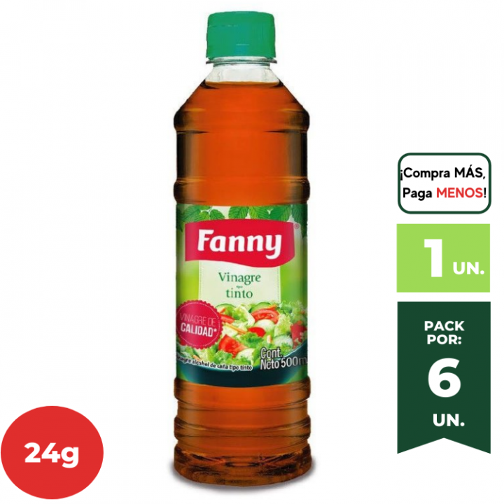 Vinagre Tinto FANNY Botella 500g.