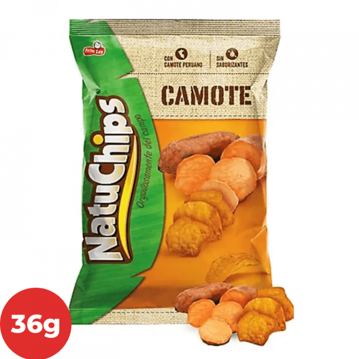 Piqueo NATUCHIP Camote Frito Bolsa 36g.