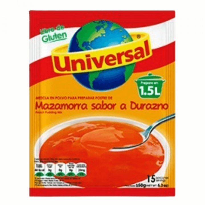 Mazamorra Sabor a Durazno UNIVERSAL Bolsa 150g.