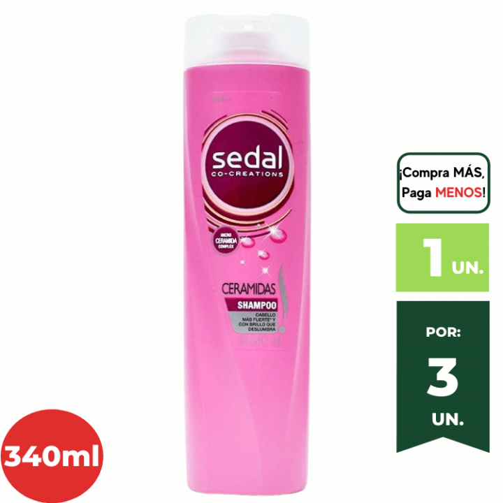 Shampoo SEDAL Ceramidas Frasco 340ml.