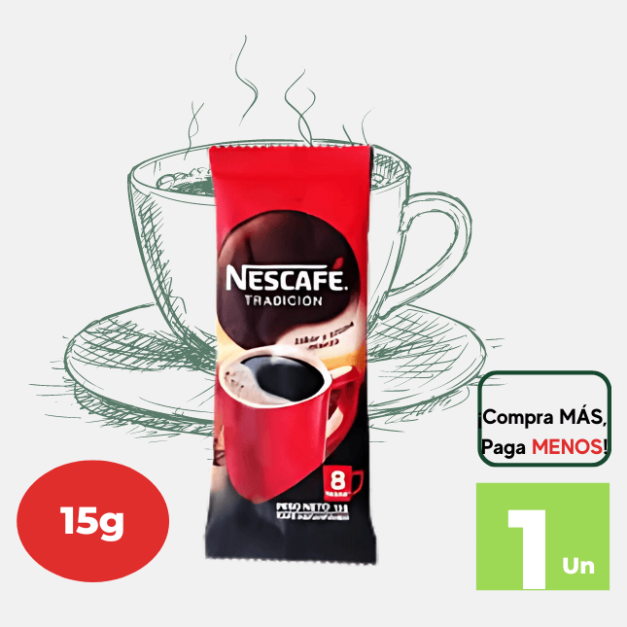 Café Instantaneo NESCAFÉ Tradicion 15g.