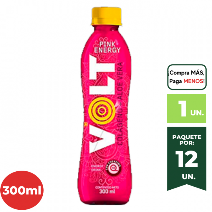 Bebida Energizante VOLT Pink Botella 300ml