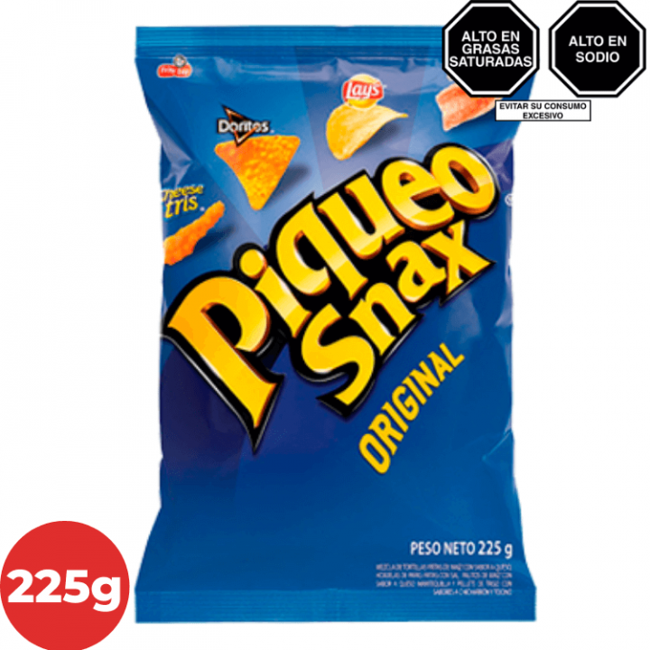 Piqueo snack de Papa y Maiz PIQUEO SNAX FRITO LAY Bolsa 225g.