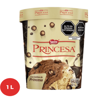 Helado D'ONOFRIO Princesa con Bolitas de Chocolate Pote 900ml