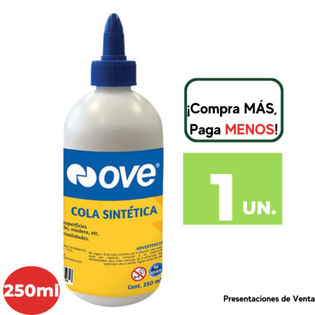 Goma Liquida OVE Frasco 250ml.
