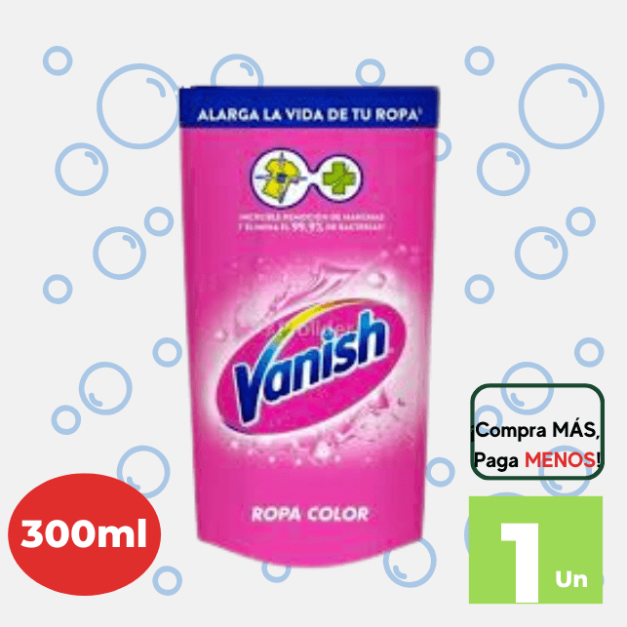 Quitamanchas sin Cloro VANISH Rosa en Gel 300ml