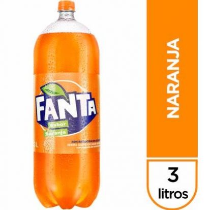 Gaseosa FANTA Naranja Botella 3L.