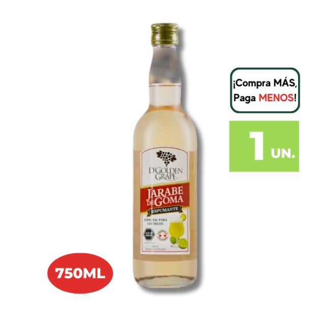 Jarabe de Goma GOLDEN GRAPE 750ml