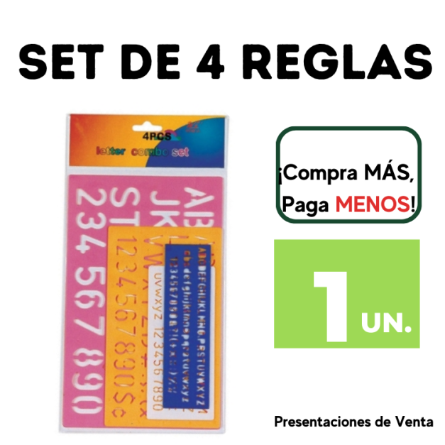 SET DE 4 REGLAS.