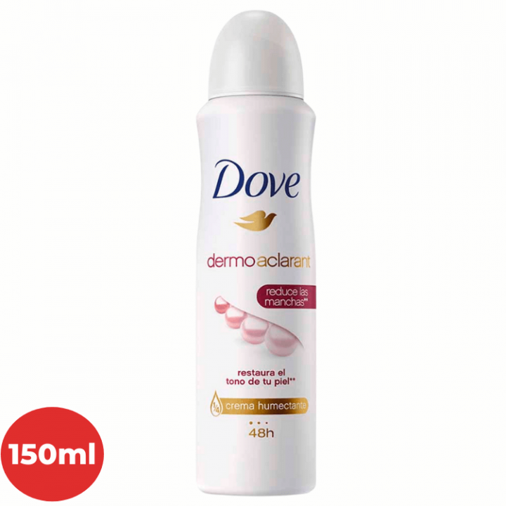 Desodorante en Aereosol para Mujer DOVE Dermo Aclarant Frasco 150ml.