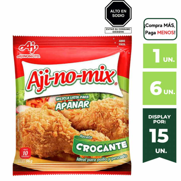 Mezcla para Apanar AJINOMIX Crocante Bolsa 96g.