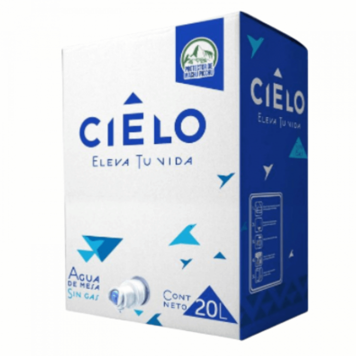 Agua sin Gas CIELO Caja 20L.