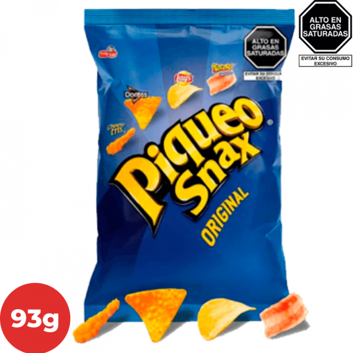 Piqueo snack de Papa y Maiz PIQUEO SNAX FRITO LAY Bolsa 93g.