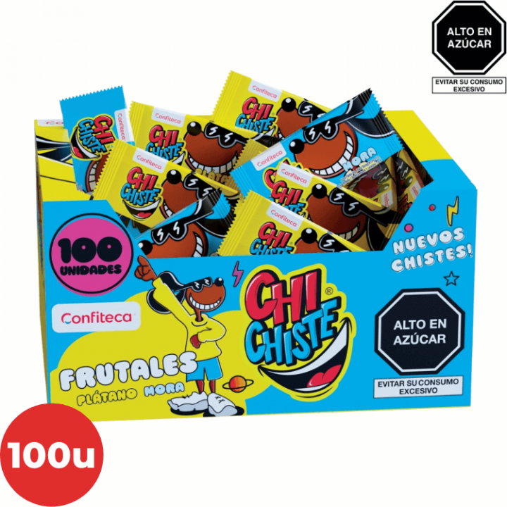 Goma de Mascar CHICHISTE Frutales Display 100 Un.
