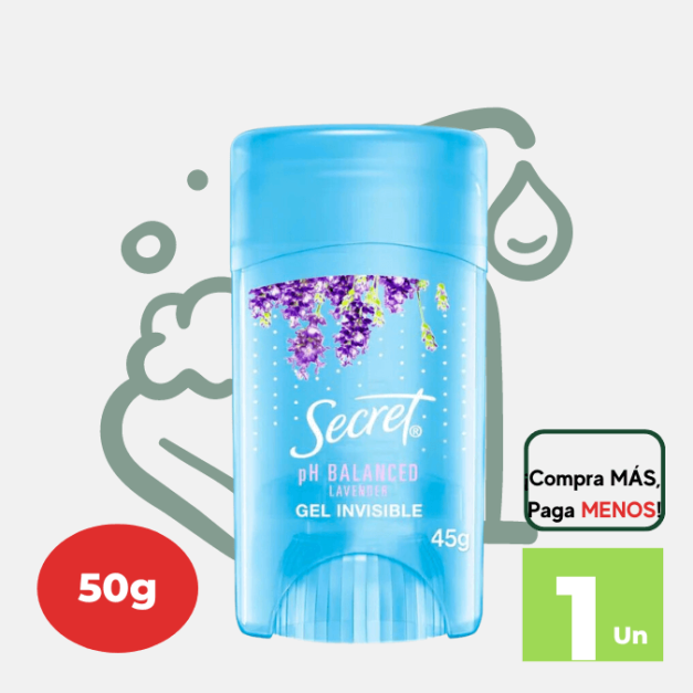 Desodorante para mujer SECRET Ph Balanced Lavender 45g