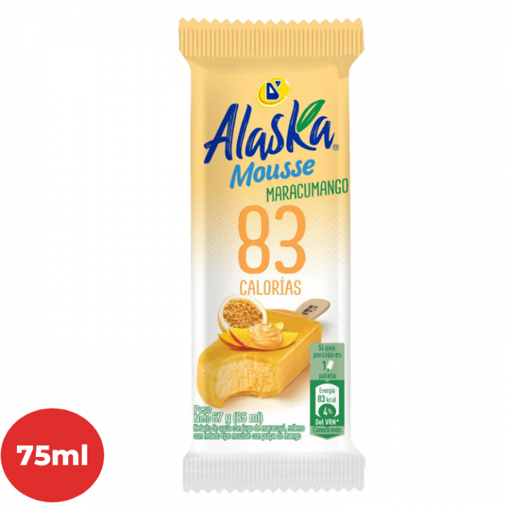 Helado D'ONOFRIO Alaska Maracumango Bolsa 75ml