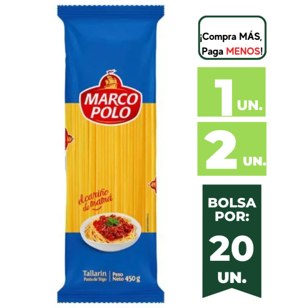 Tallarín Nro. 42 MARCO POLO  bolsa 450g.