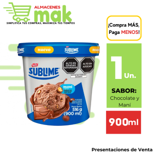 Helado D'ONOFRIO Sublime con Trozo de Maní Pote 900ml