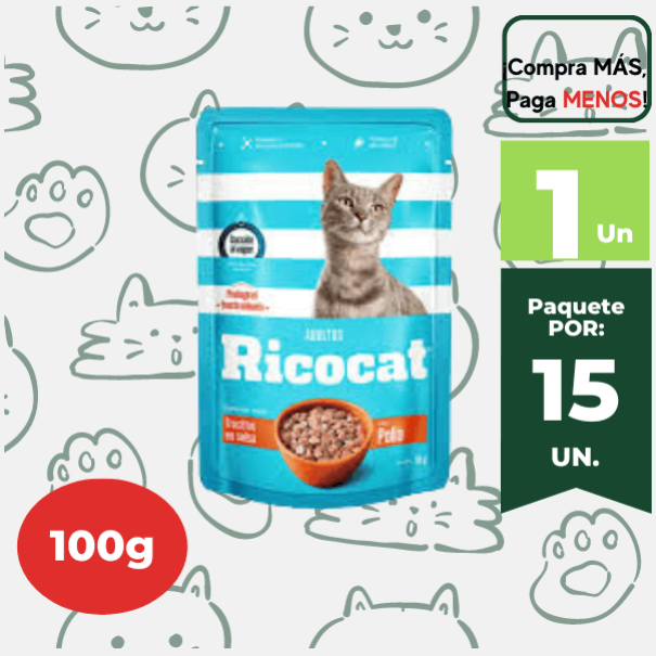 Trocitos en Salsa RICOCAT Sabor Pollo 85g
