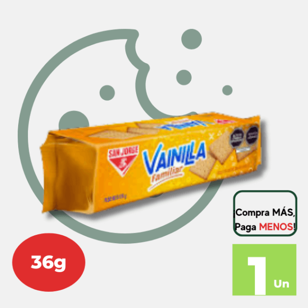 Galleta SAN JORGE Vainilla Familiar Bolsa 120gr