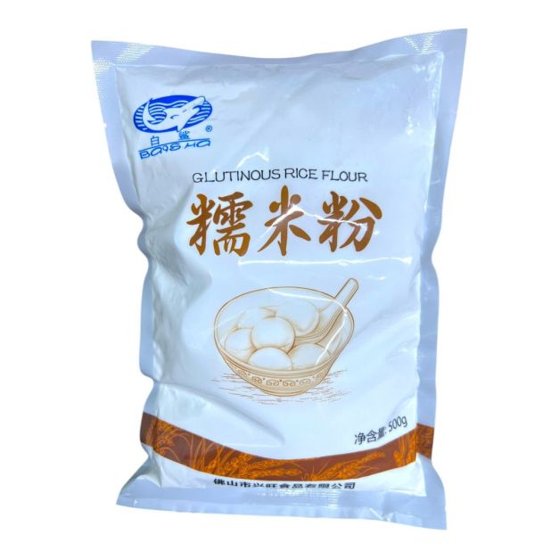 HARINA DE ARROZ GLUTINOSA  BAISHA 500GR CJ*20