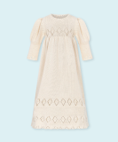 Bata Tejida con Bordado a mano