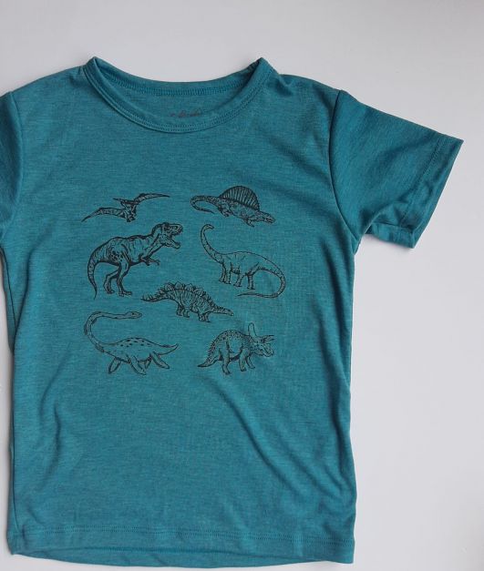 Polo dinosaurios verde