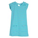 Vestido Rayas turquesa