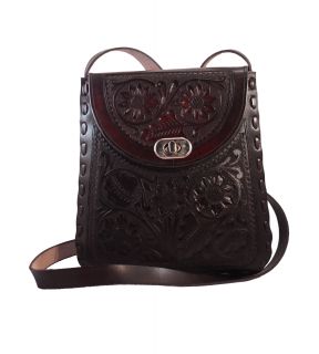 Morral floral marrón 2