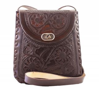 Morral floral marrón 1