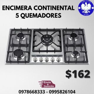 ENCIMERA CONTINENTAL 5 QUEMADORES