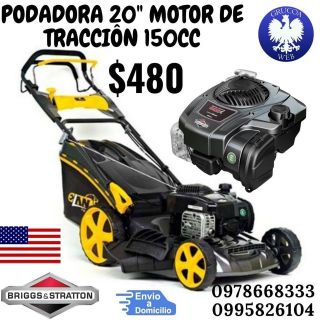 Podadora 20" motor con traccion 150cc