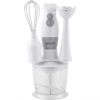 Batidora de Mano y Procesador de Alimentos Blanca