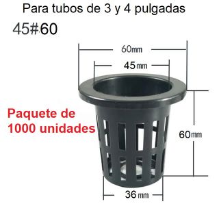 Paquete de 1000 unidades Canastilla para vegetales de hoja pequeños 45#60