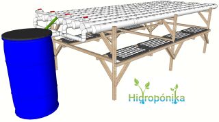 Hidrohuerto Plano Comercial 4 para 152 apios, brocoli, rabanito, perejil o zanahoria bebe, ampliable