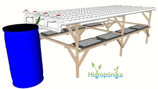 Hidrohuerto Plano Comercial 3 para 296 plantas ampliable hasta 1,016 plantas