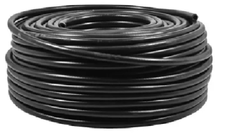 Manguera 4mm negra altamente flexible x metro
