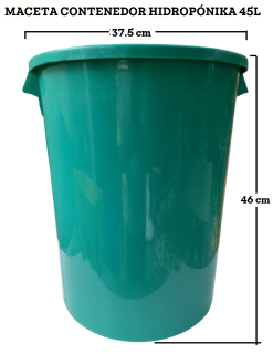 Maceta Contenedor Hidropónika 45L x 1 unidad