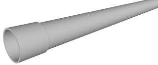 Tubo PVC  2 pulgadas de 3 metros color blanco gris