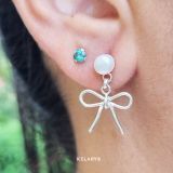 Aretes Plata Perla Coquette