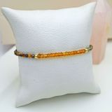 Pulsera de oro 18k Fortuna Pritia, Citrino, Ojo de Tigre