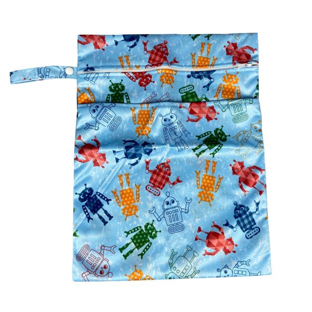 Bolsa Pañalera Diseño Robots