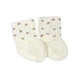 Babucha y Sonaja Conejito Crema