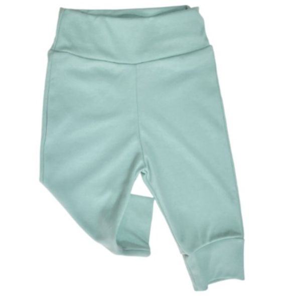 Pantalón cintura ancha - verde cemento bebé